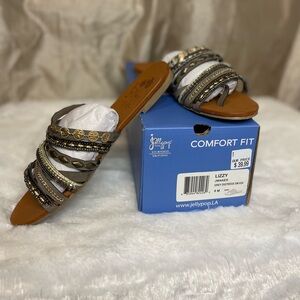 Jellypop -Strappy Flip Flops New in Box
